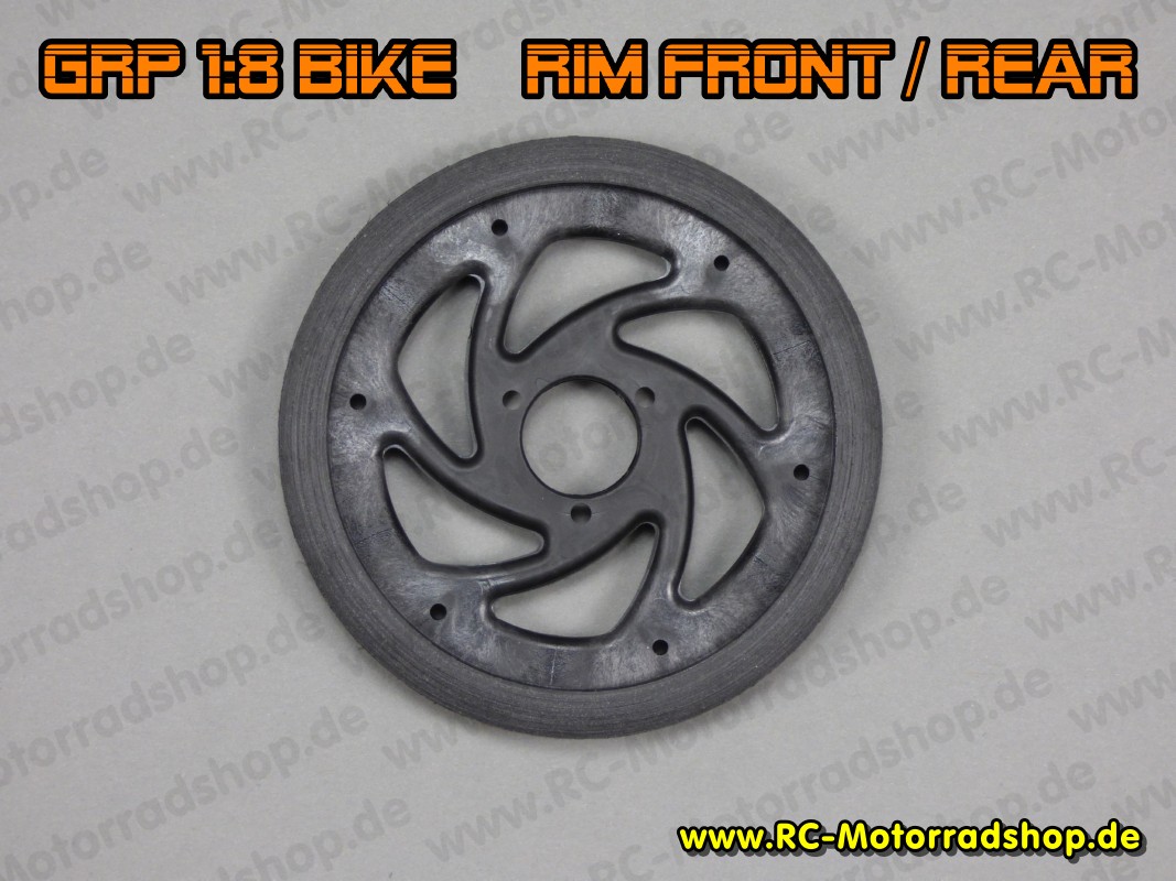 GK53: GRP 1:8 Bike - Felge vorne / hinten Kunststoff kohlefaserverstärkt GK53